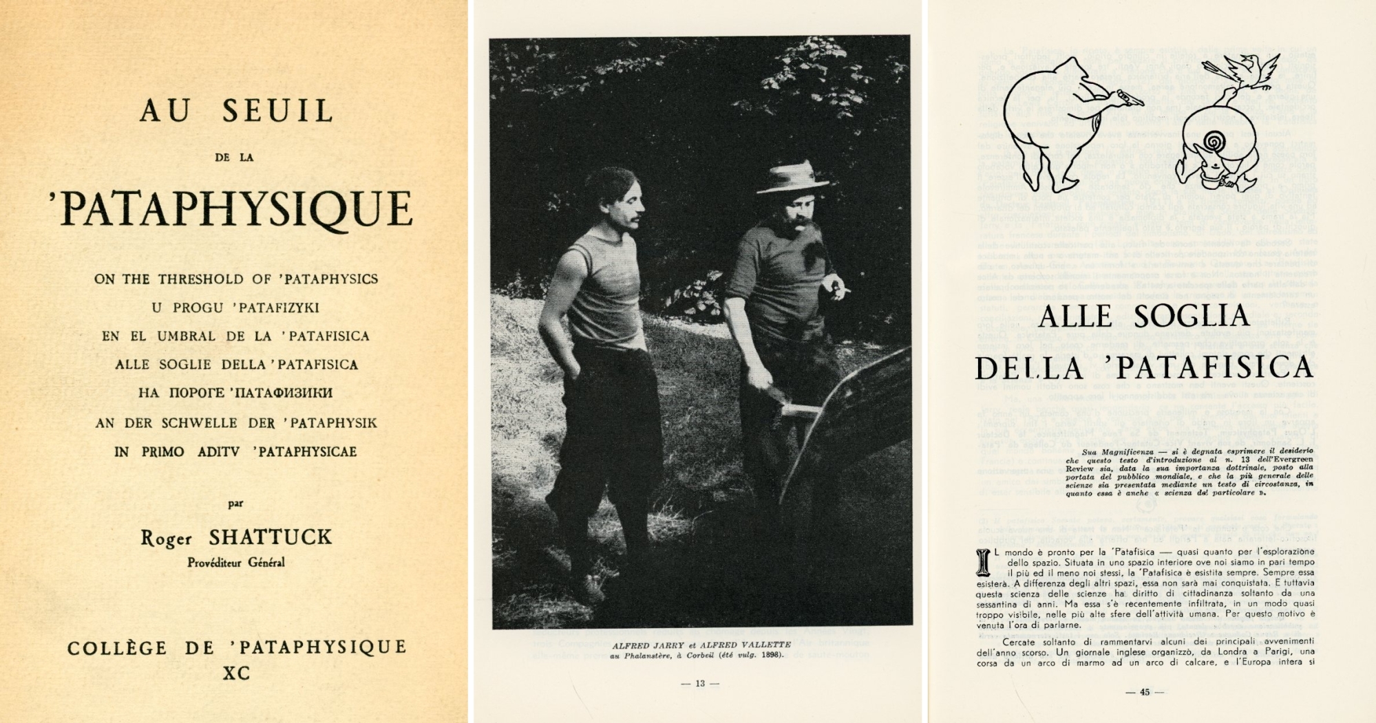 Au seuil de la Pataphysique