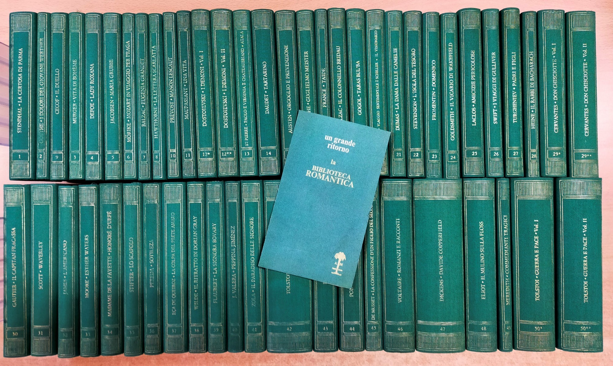 Biblioteca Romantica Mondadori. 50 volumi (53 tomi). Opera completa