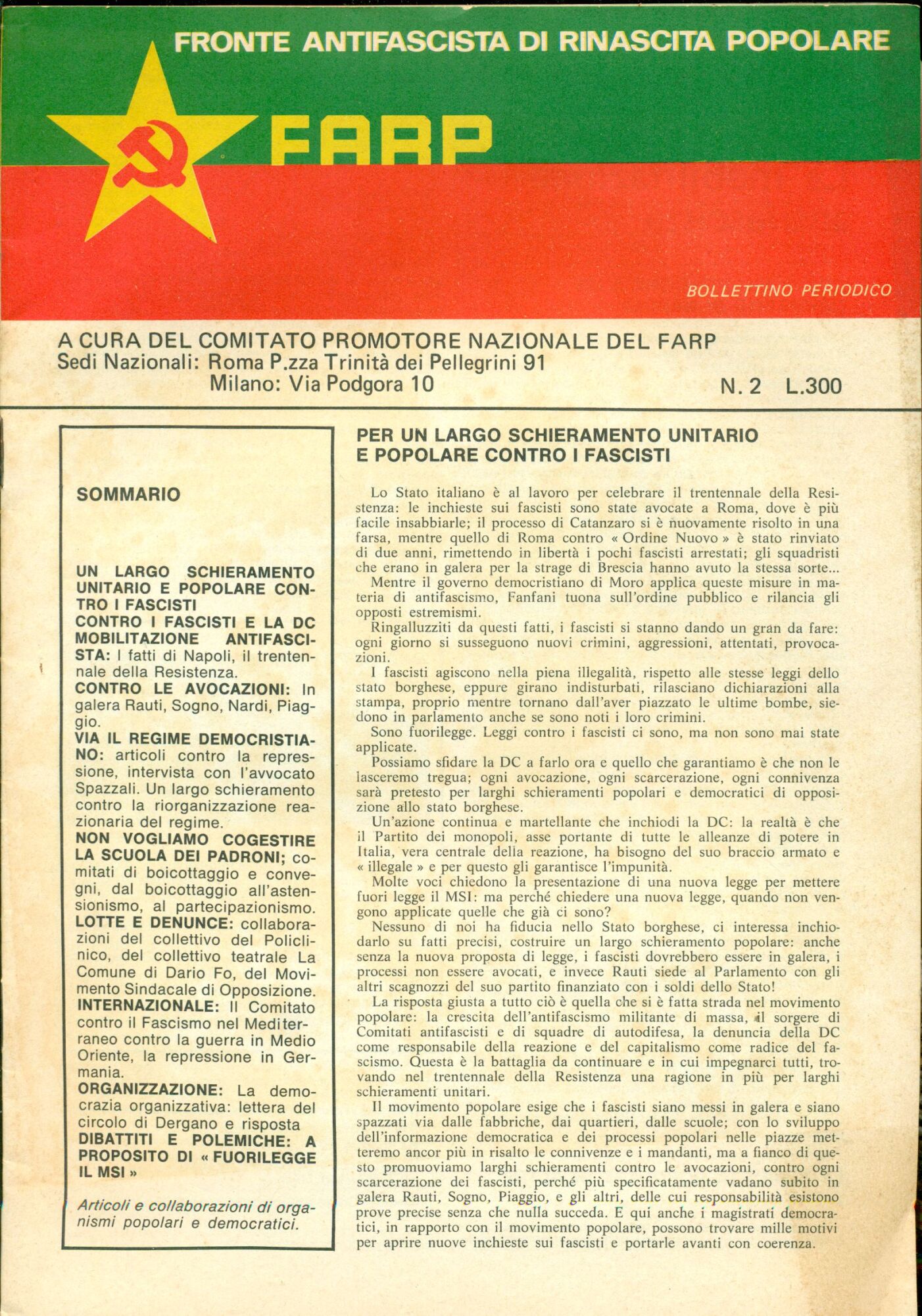 Bollettino periodico n. 2