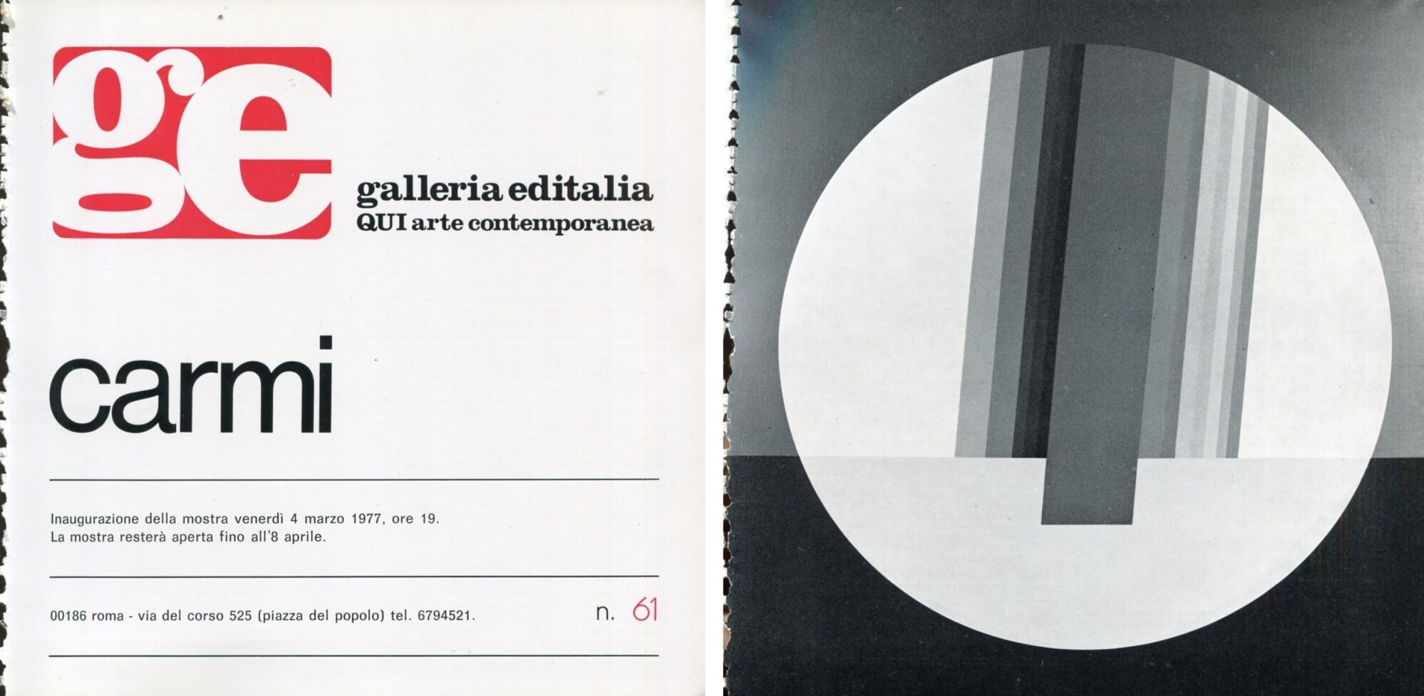 Carmi. Galleria Editalia 1977