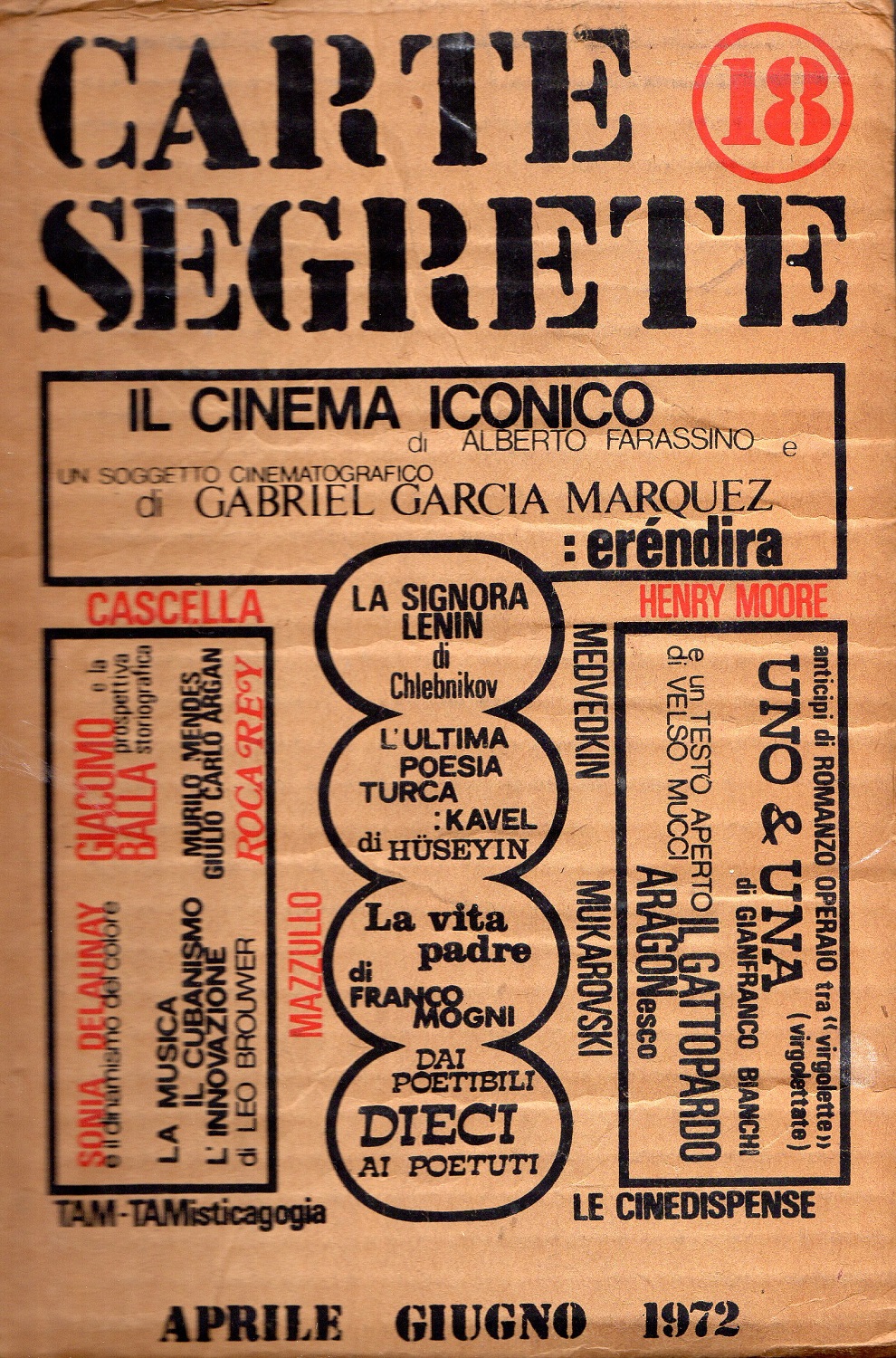 Carte Segrete. Aprile - Giugno 1972. N. 18