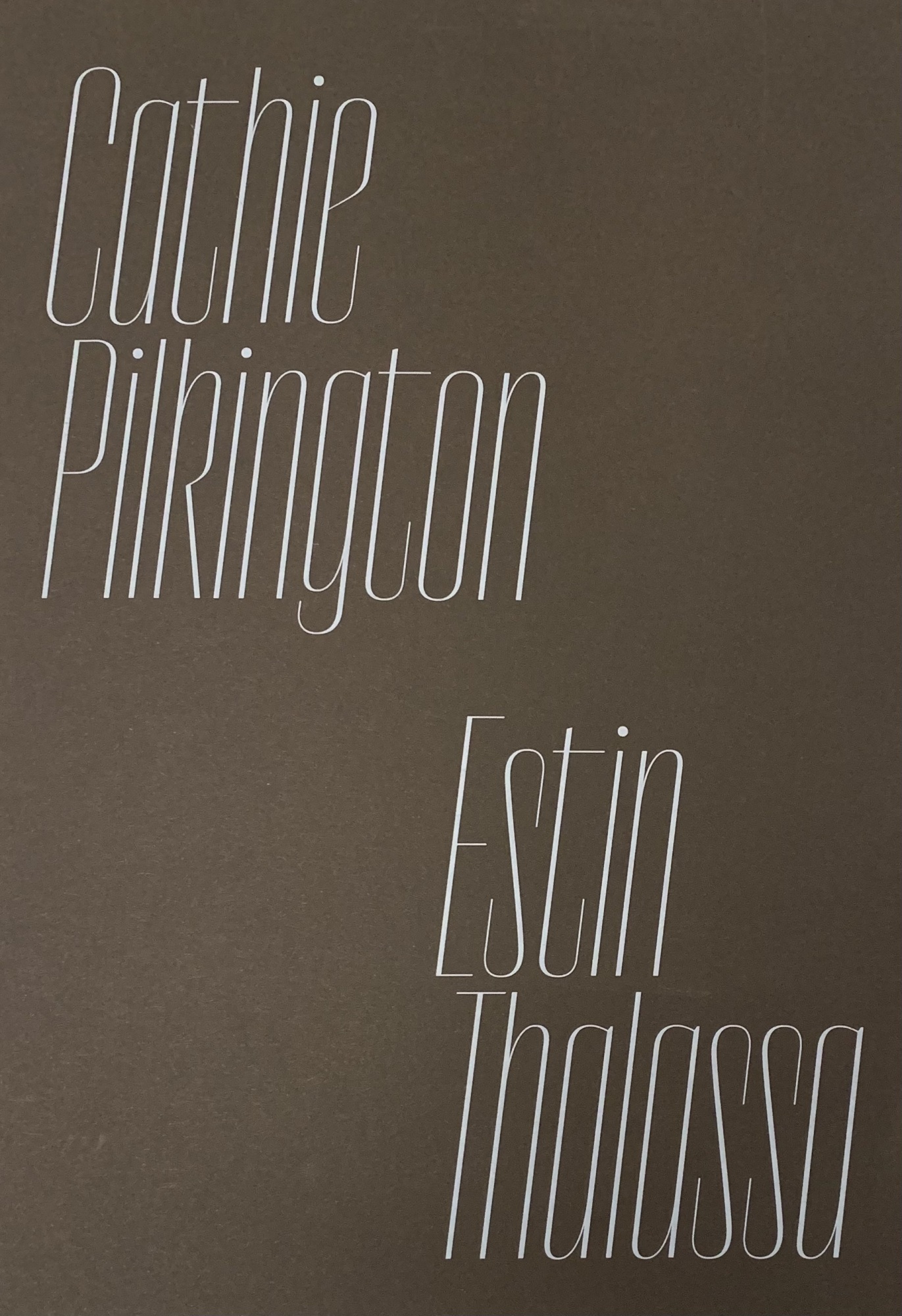 Cathie Pilkington. Estin Thalassa