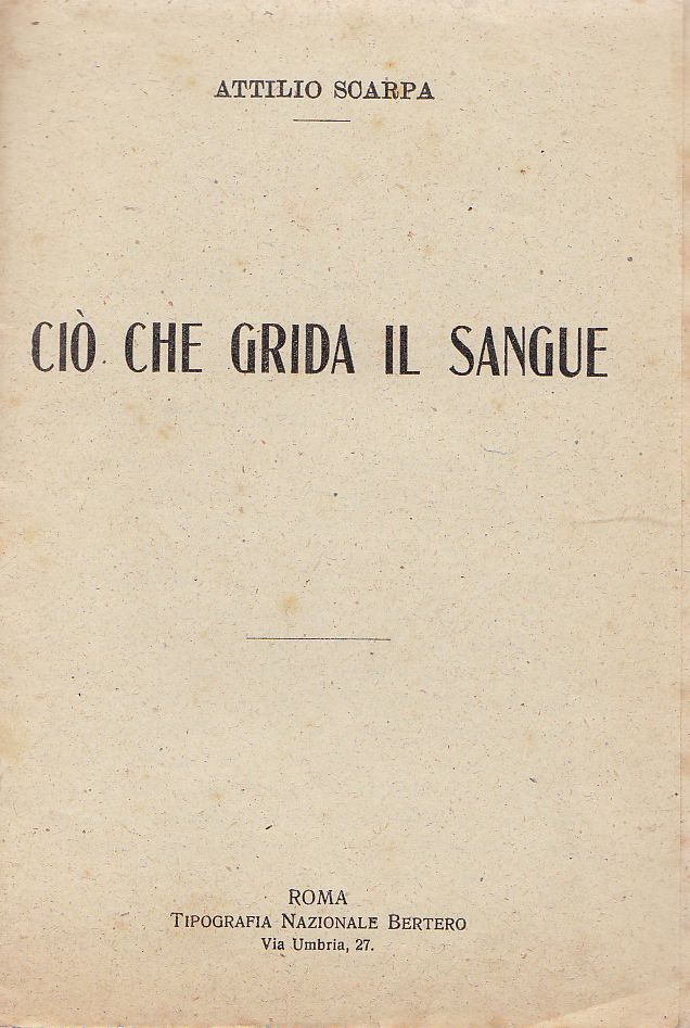 Ciò che grida il sangue