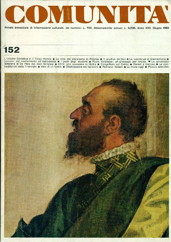 Comunità. Giugno 1968, Anno XXII, N. 152
