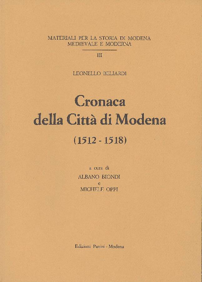 Cronaca della Città di Modena (1512-1518)