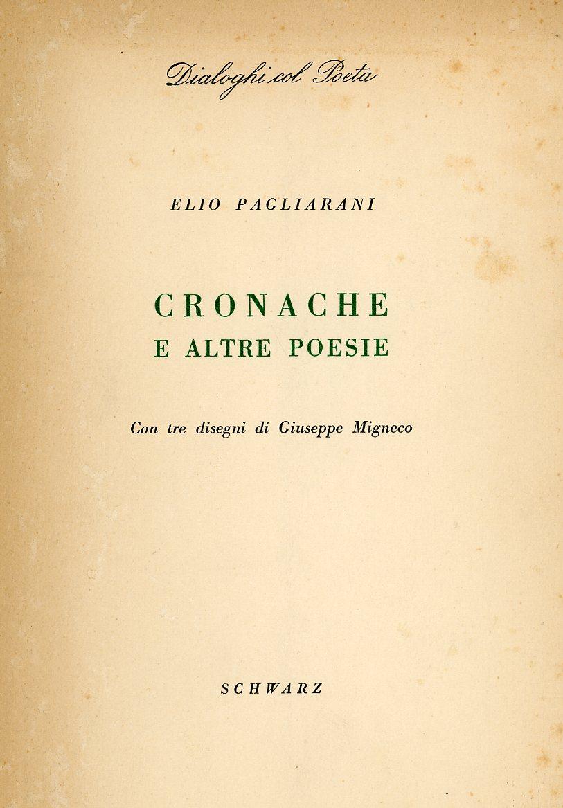 Cronache e altre poesie