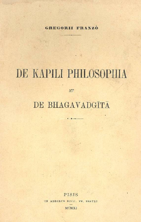 De kapili philosophia et de bhagavadgita