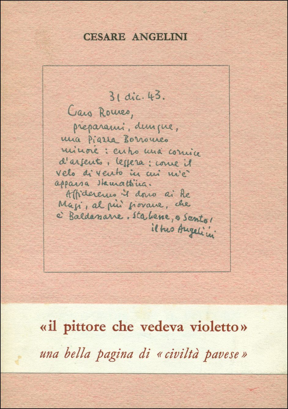 De profundis per il pittore (Ricordo di Romeo Borgognoni)