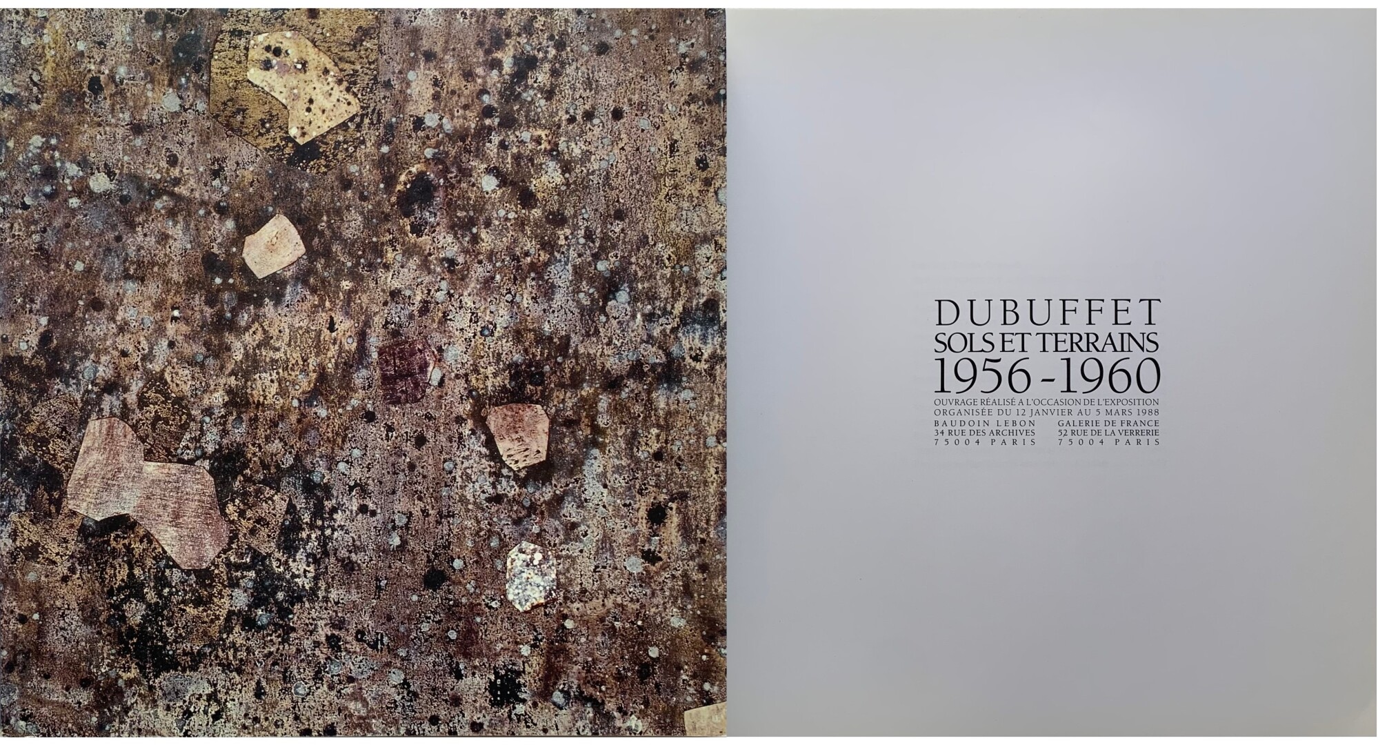 Dubuffet. Sols et terrains 1959-1960