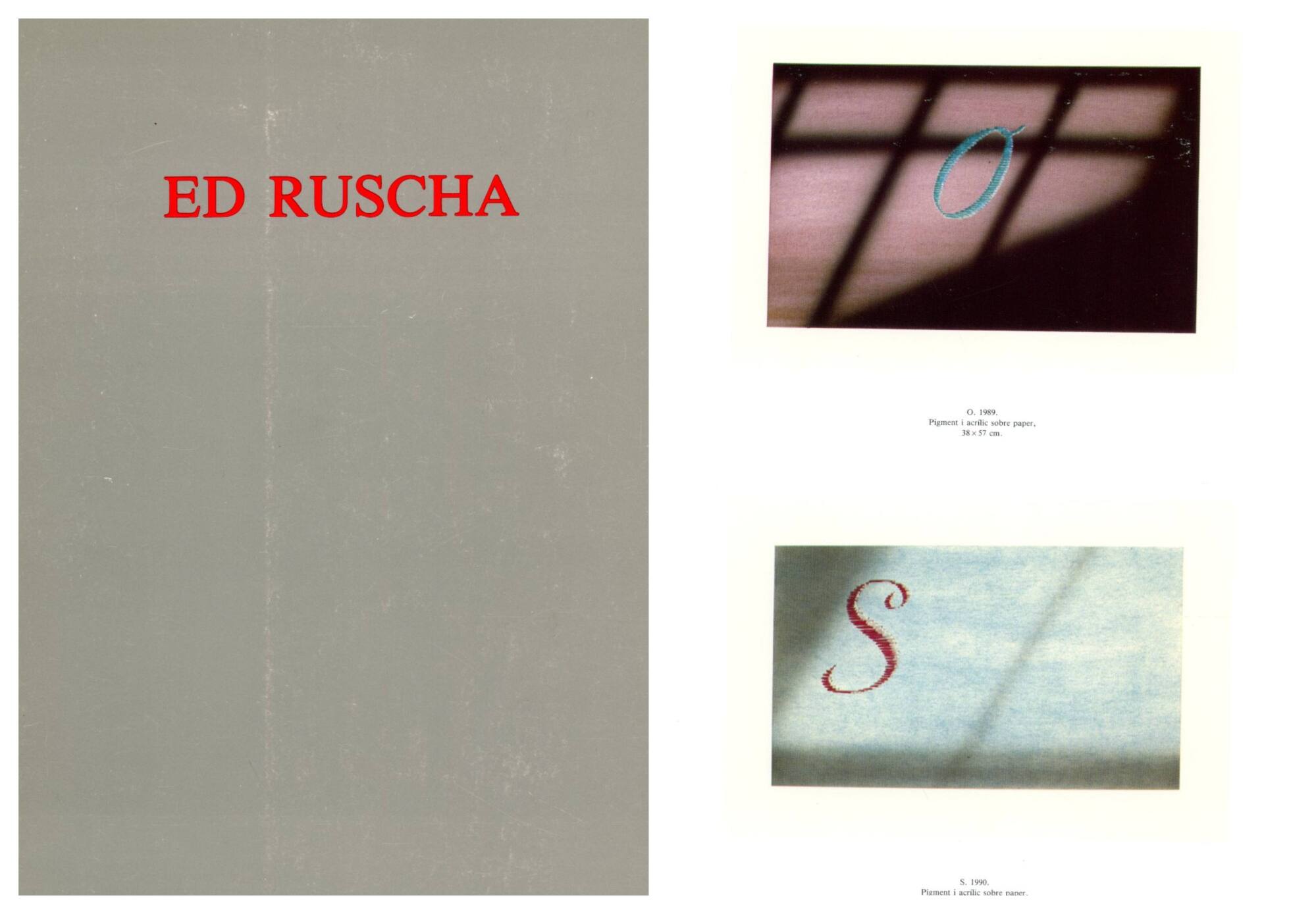 Ed Ruscha. Pintures sobre paper