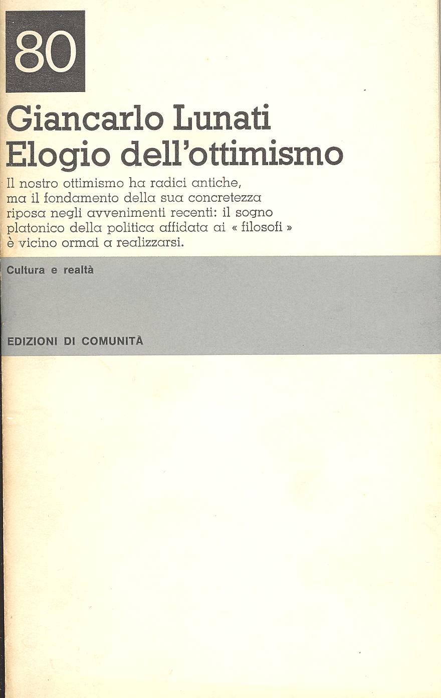Elogio dell'ottimismo