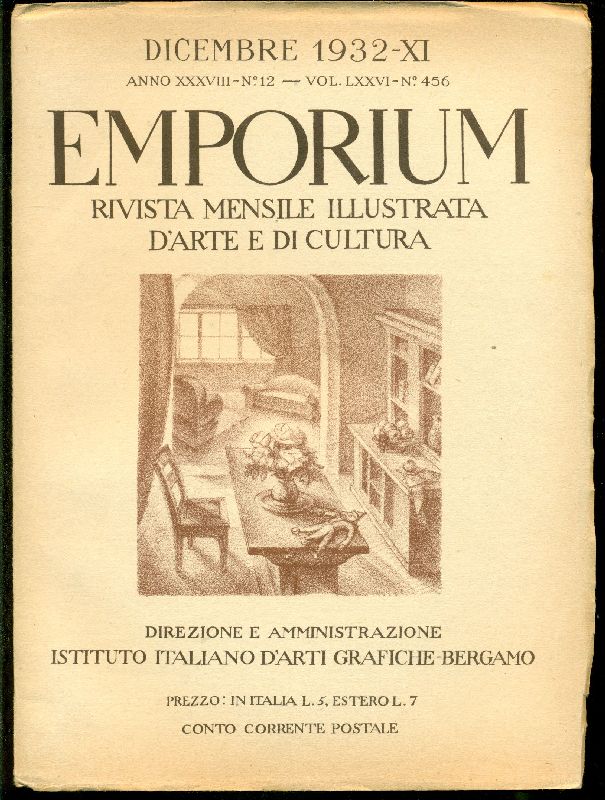 Emporium. Dicembre 1932, Volume LXXVI, N. 456 - Anno XXXVIII, …