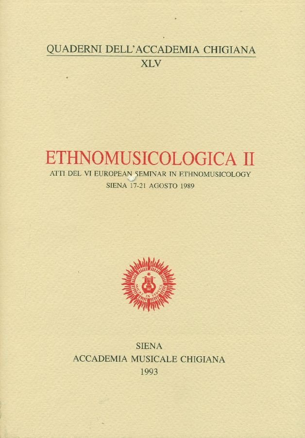 Ethnomusicologica. II