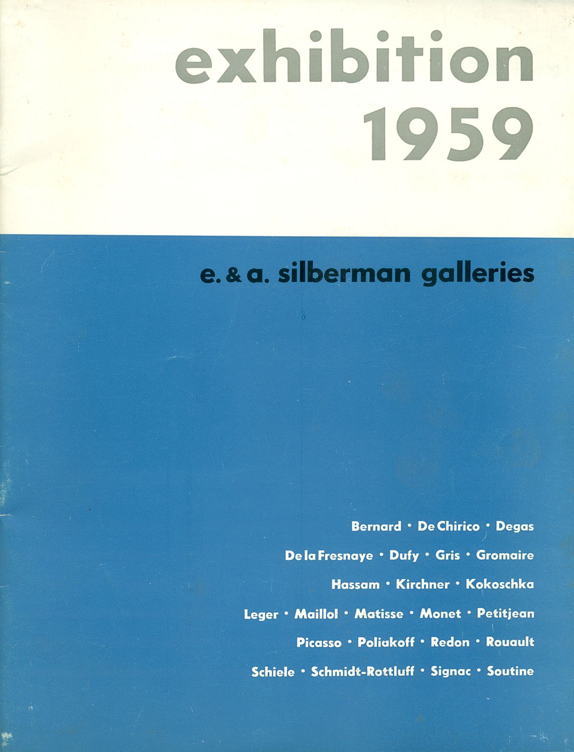 Exhibition 1959. Paintings from the Galleries' Collection E.&amp;A. Silberman Galleries