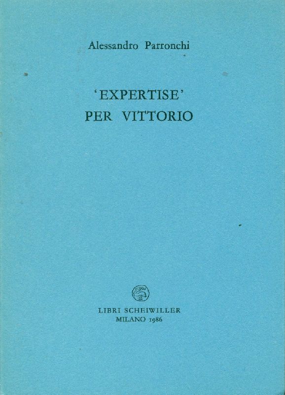 "Expertise" per Vittorio