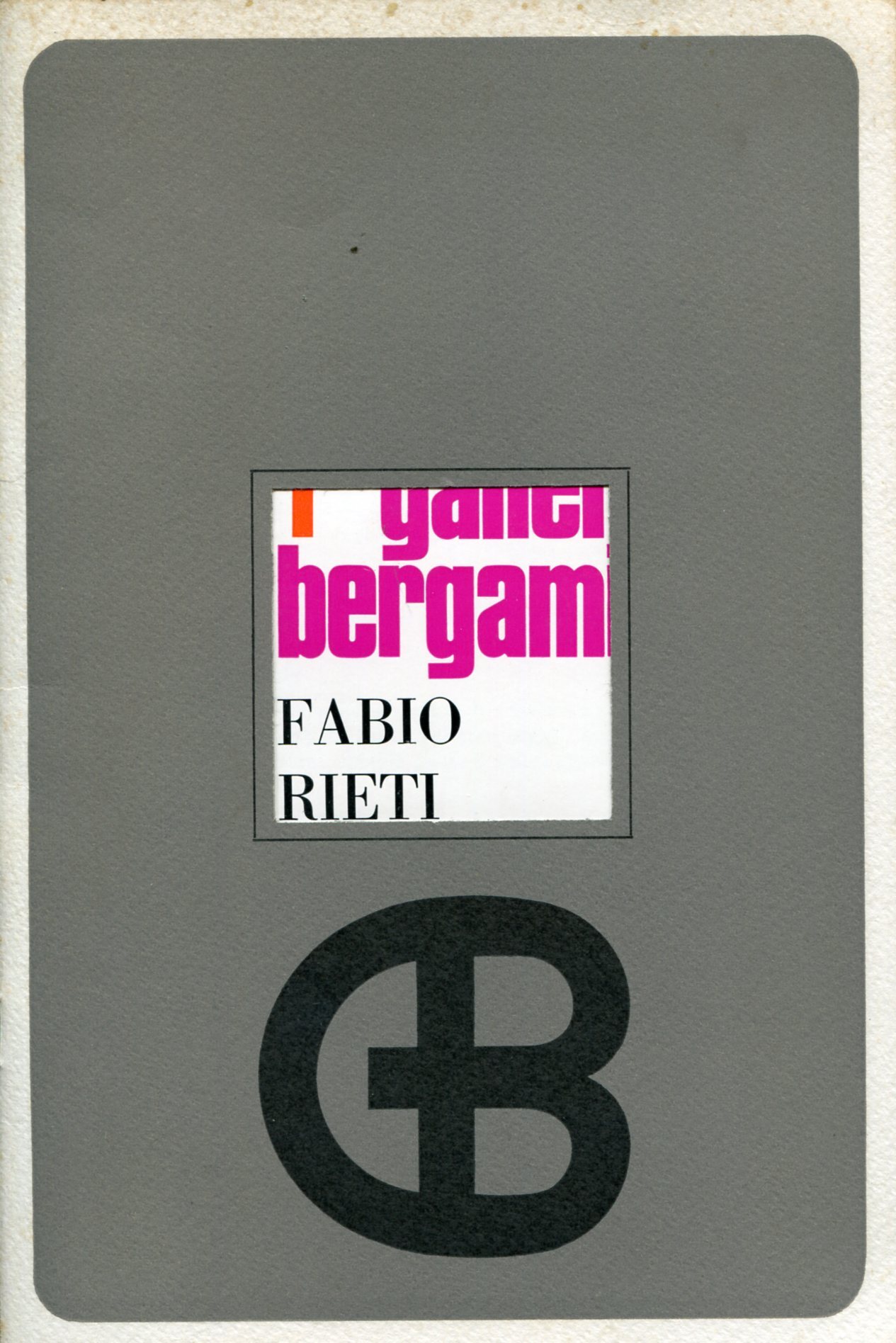 Fabio Rieti. Galleria Bergamini 1972