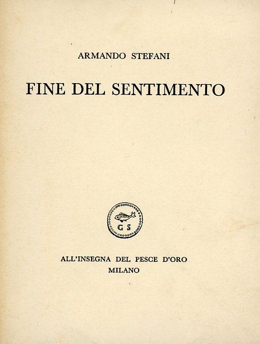 Fine del sentimento