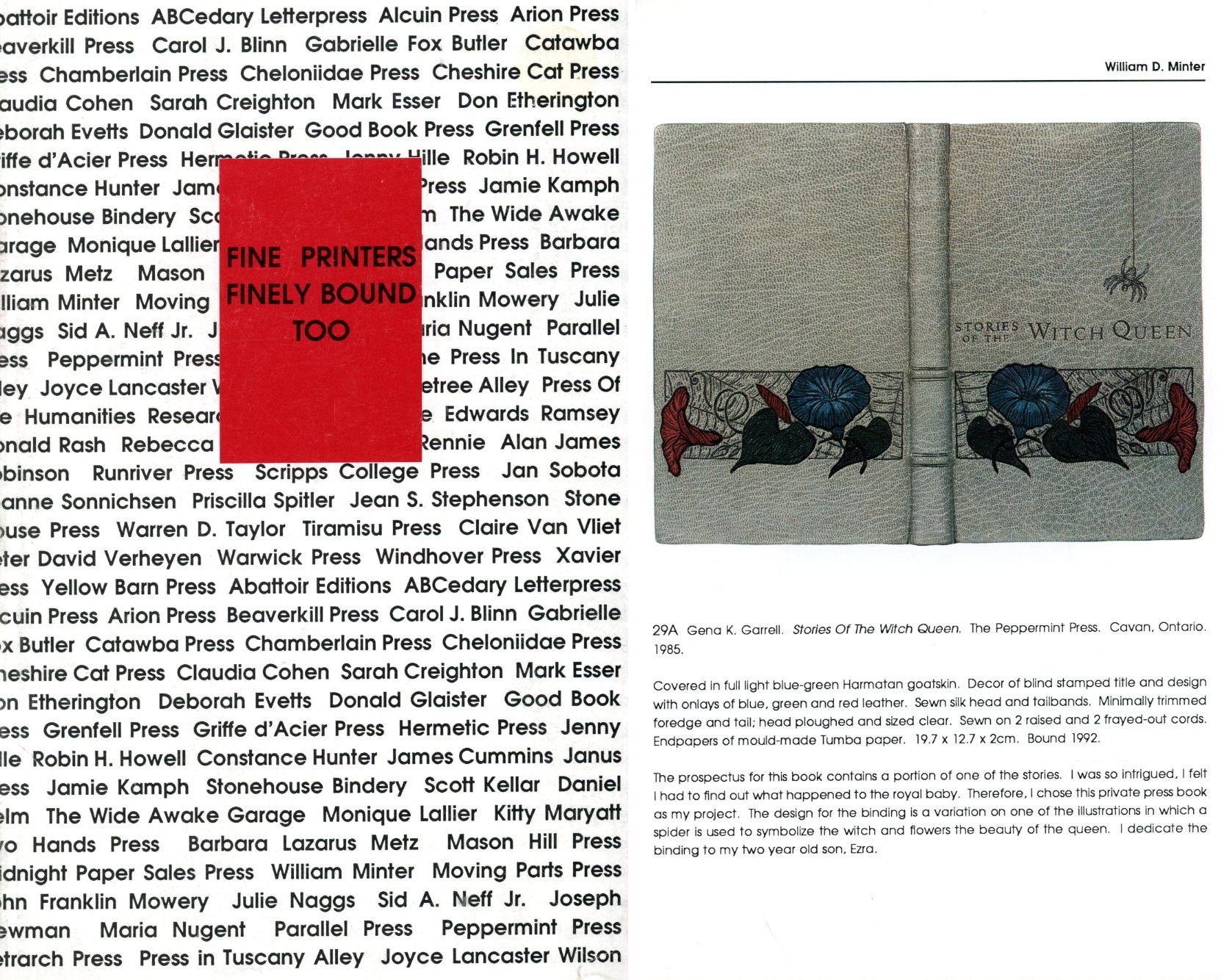 Fine Printers Finely Bound Too