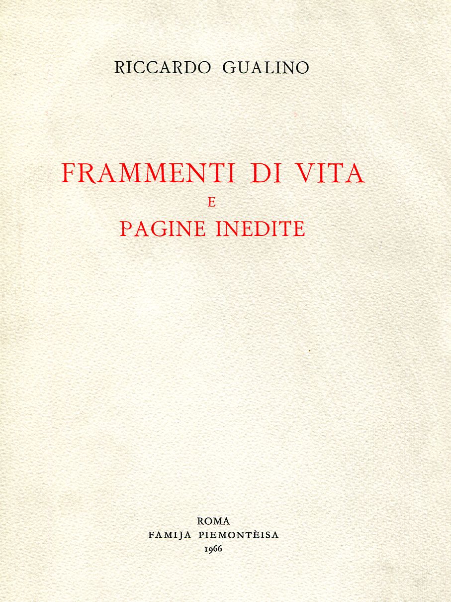 Frammenti di vita e Pagine inedite