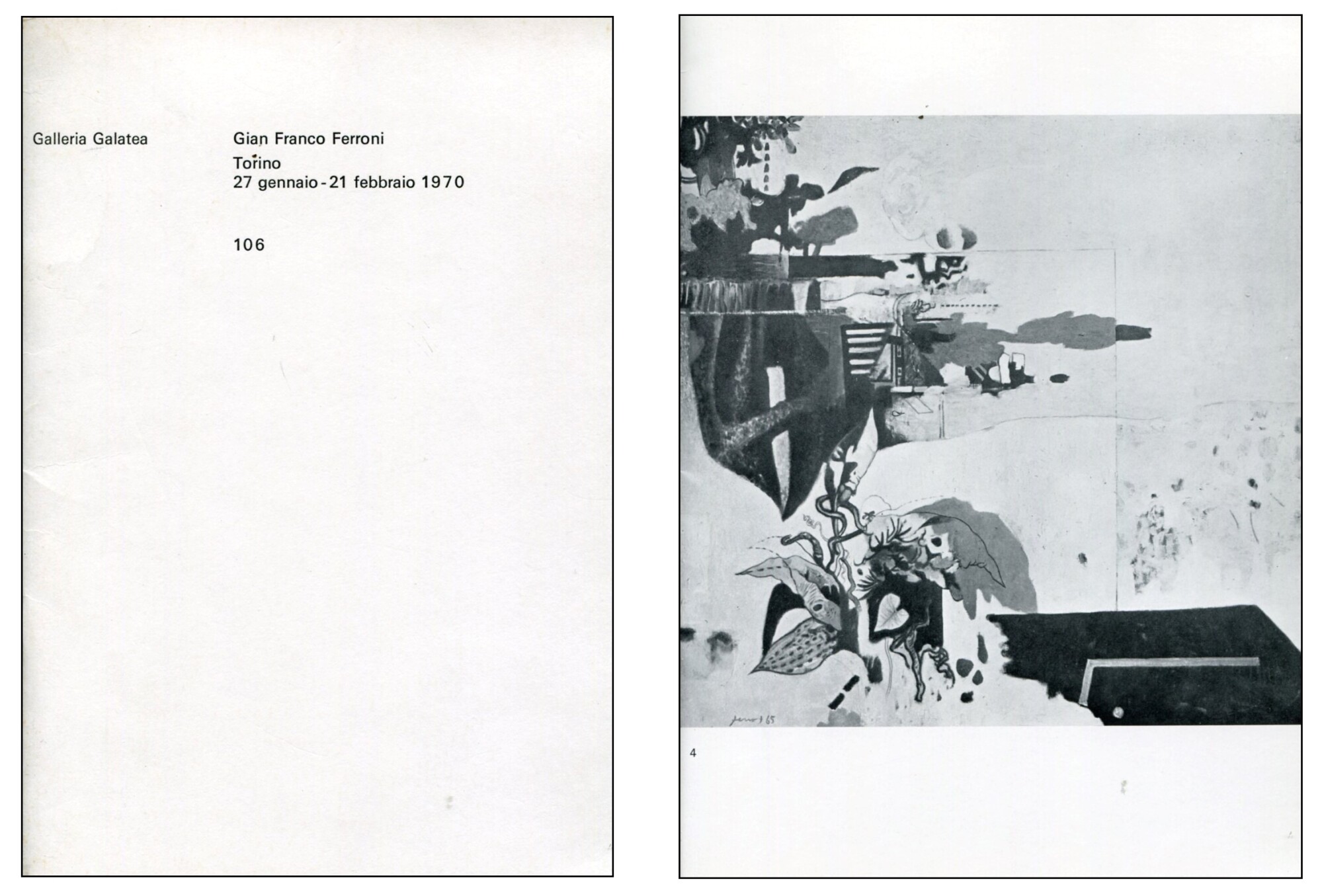 Gian Franco Ferroni. Galleria Galatea 1970
