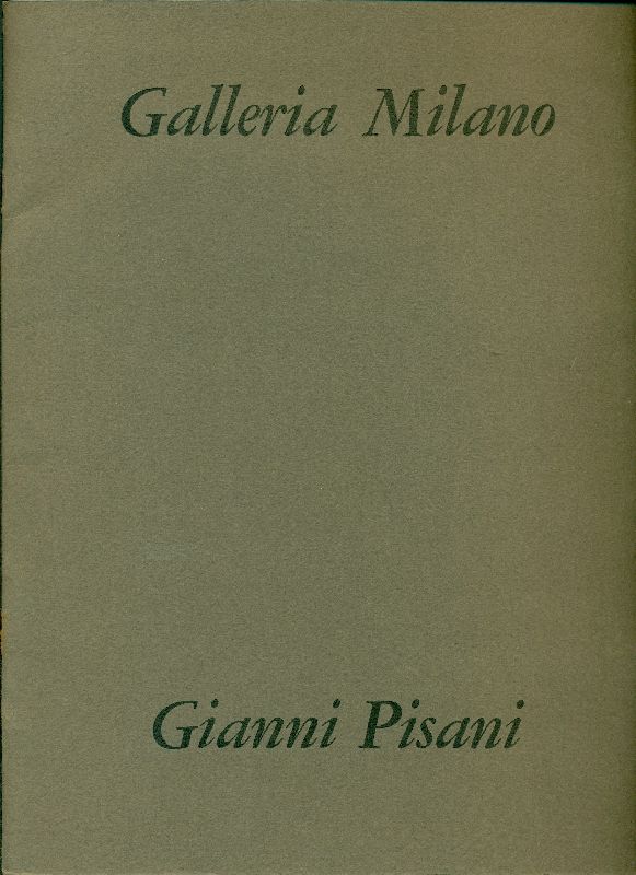 Gianni Pisani. Le contraddizioni apparenti di Gianni Pisani