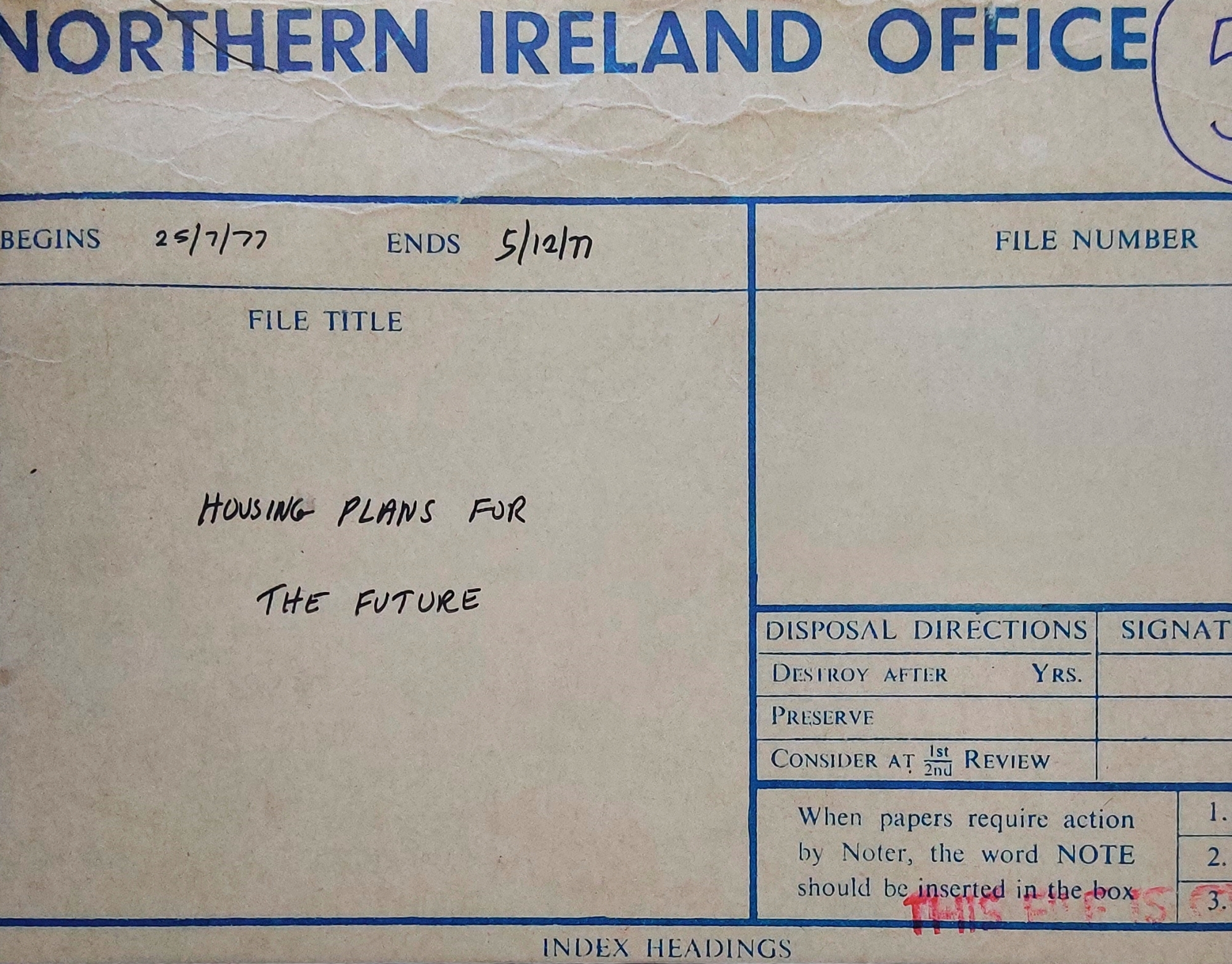 Housing Plans for the Future