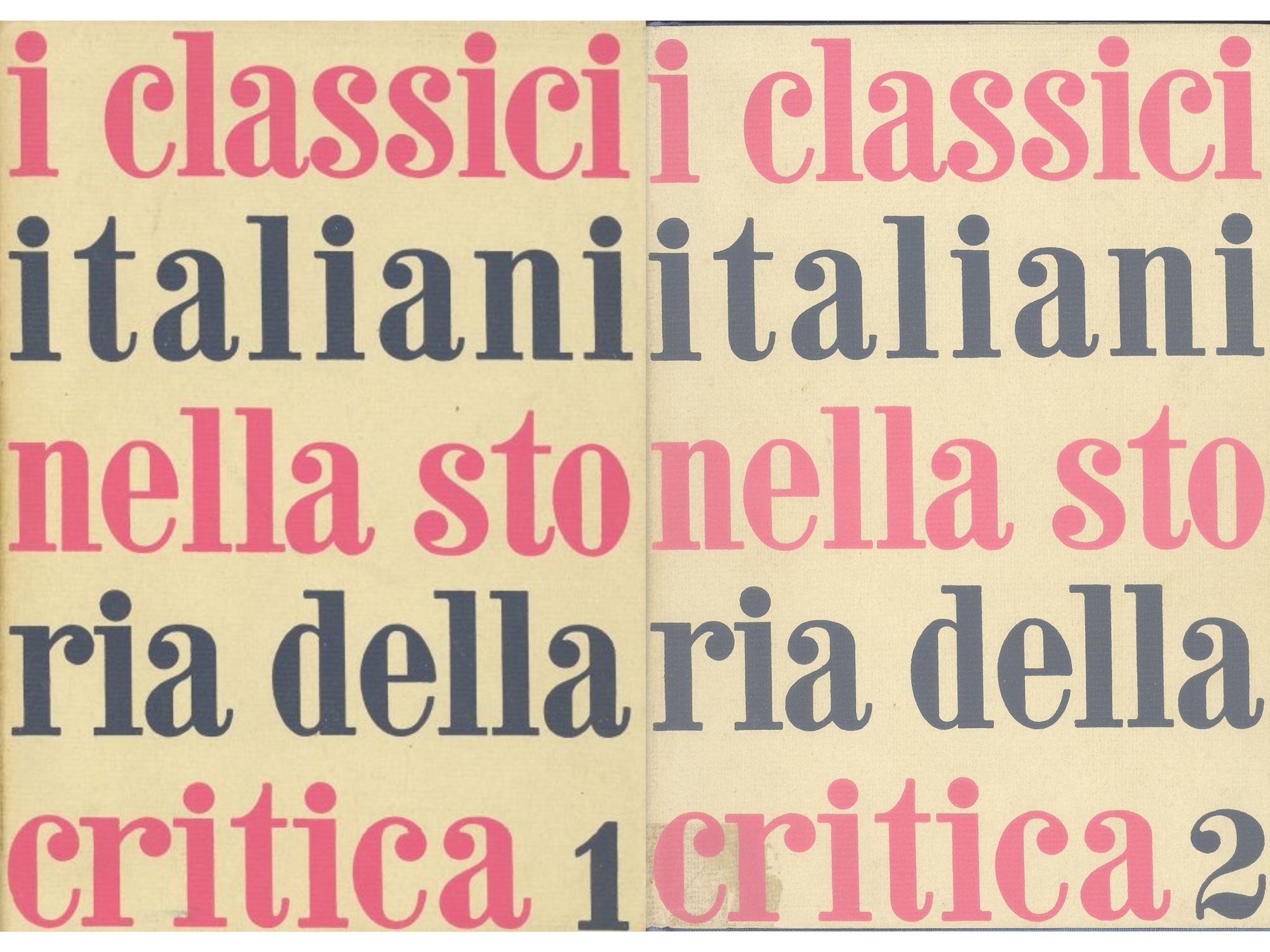 I classici italiani nella storia della critica