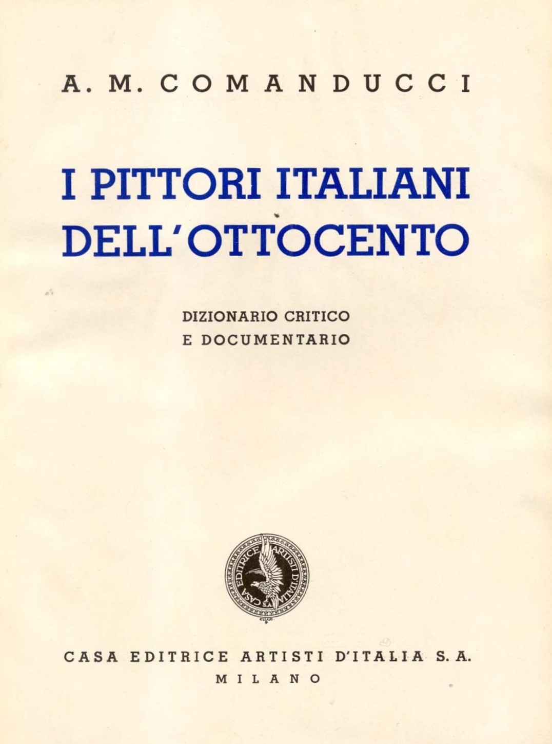 I pittori italiani dell'Ottocento