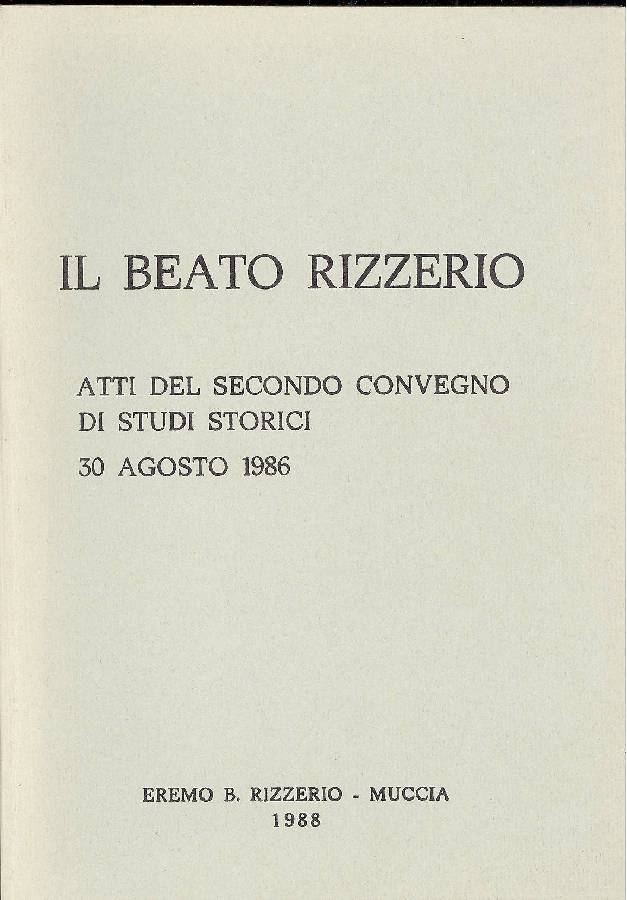 Il beato Rizzerio