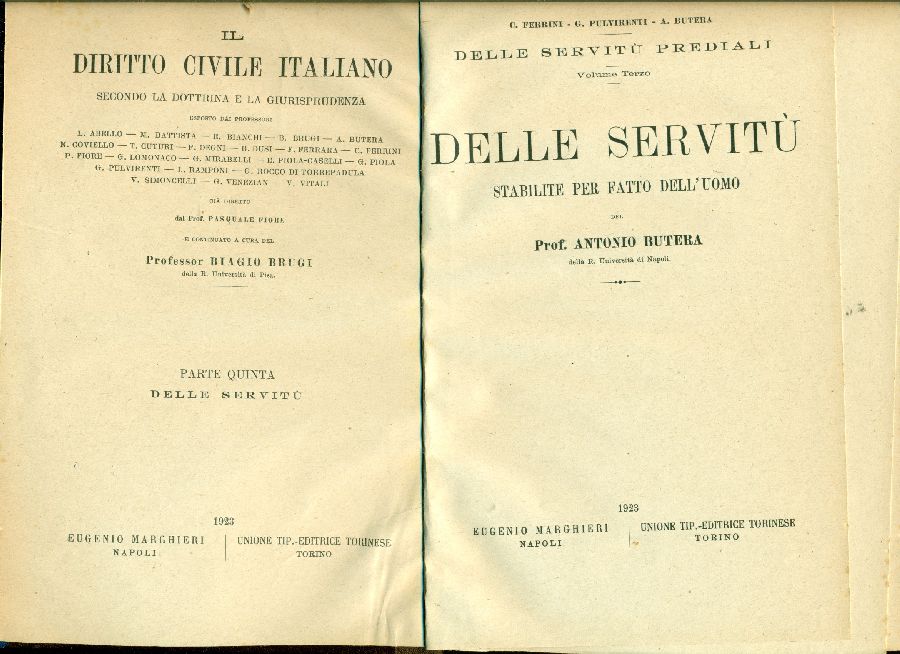Il diritto civile italiano, parte quinta