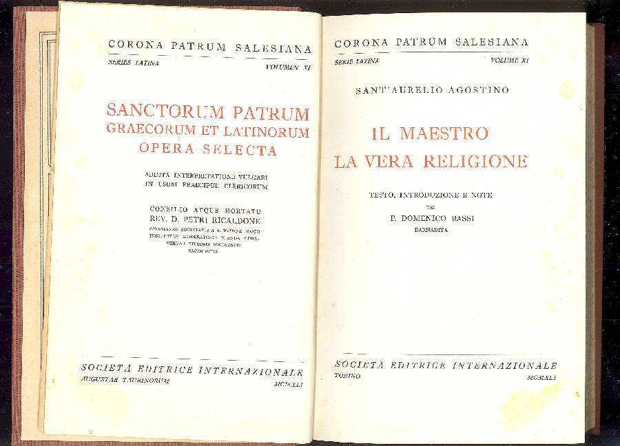 Il maestro. La vera religione