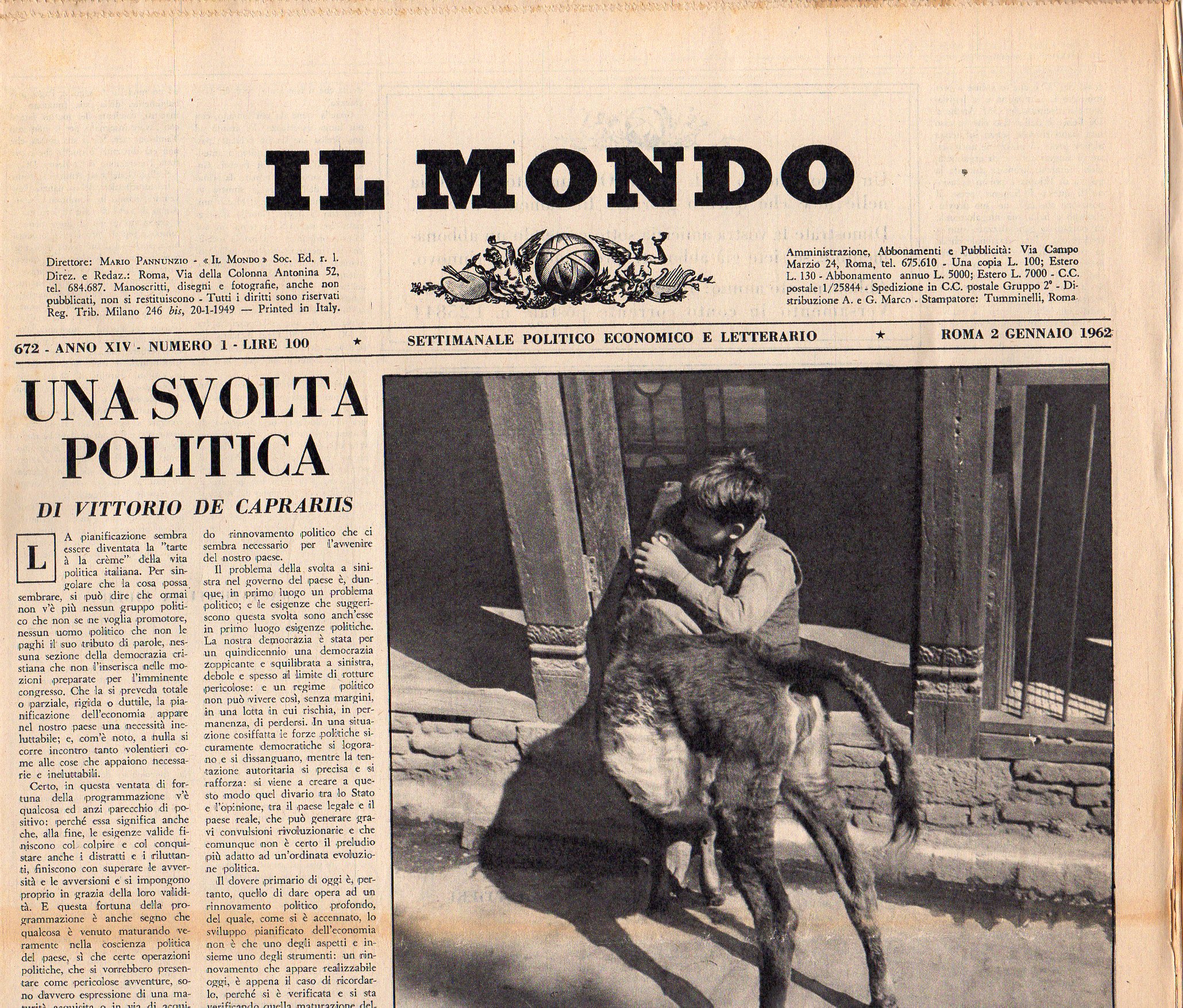 Il Mondo, 1962. Annata completa