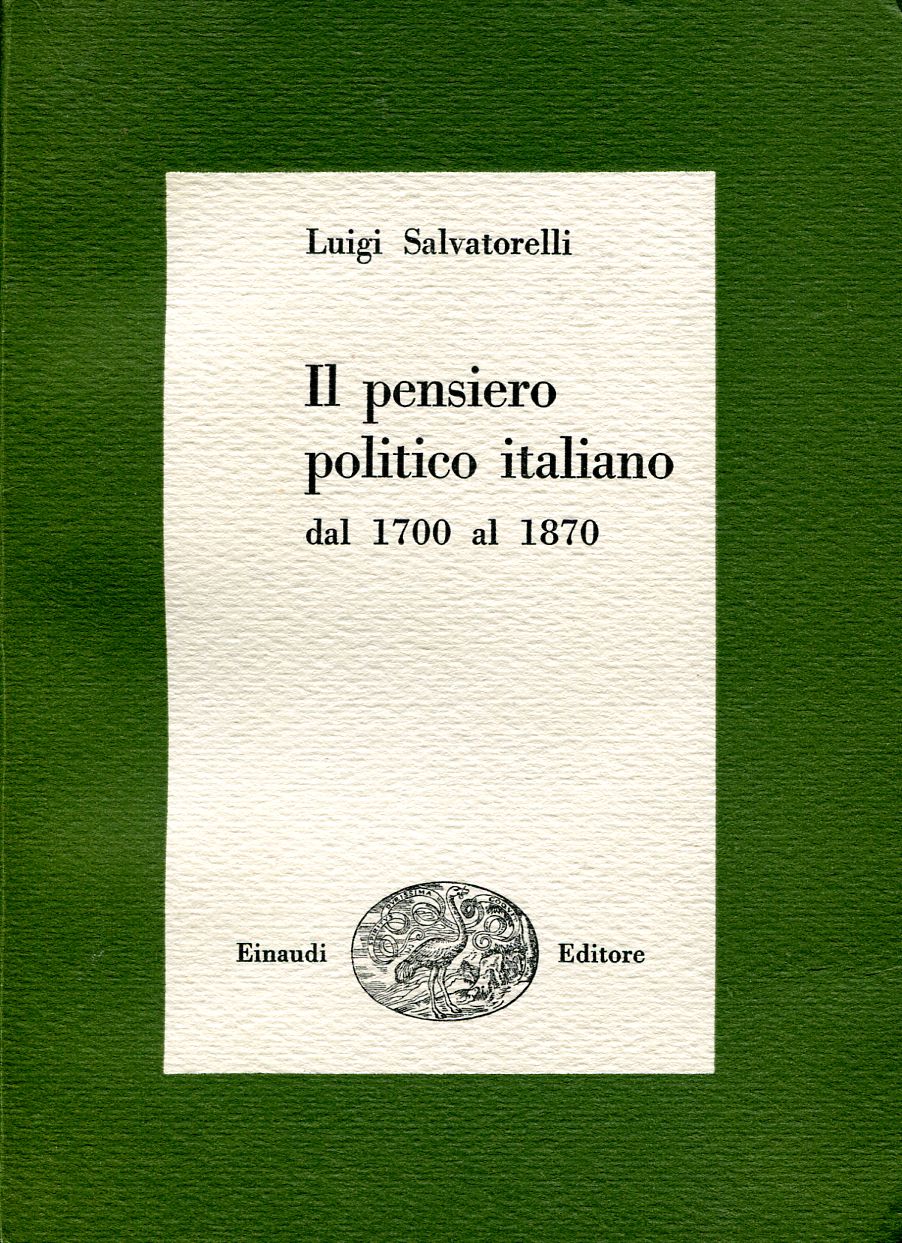 Il pensiero politico italiano. Dal 1700 al 1870