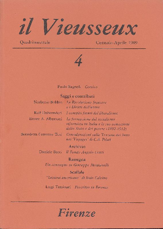 Il Vieusseux. Gennaio-Aprile 1989