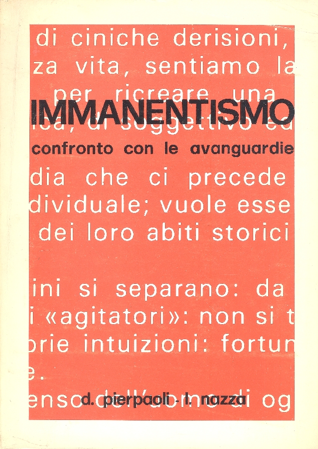 Immanentismo: confronto con le avanguardie