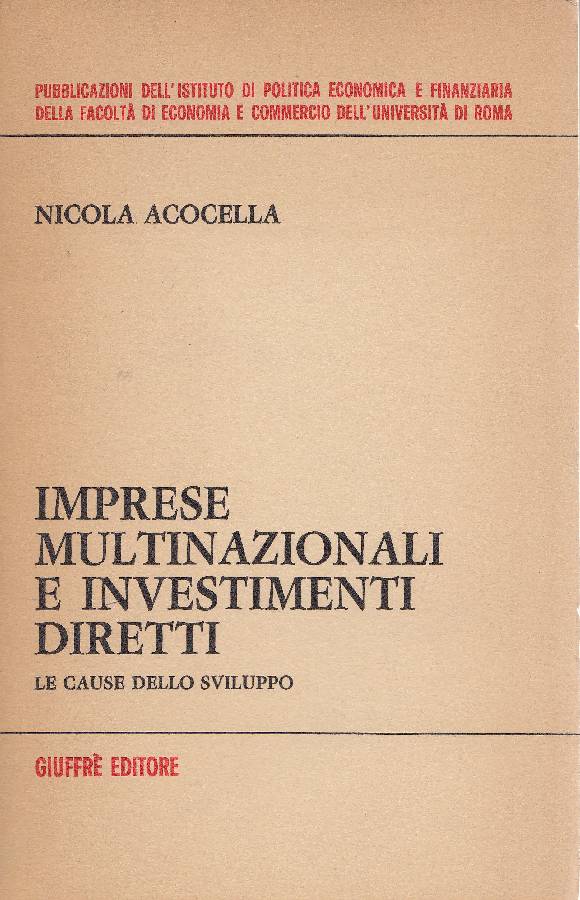 Imprese multinazionali e investimenti diretti