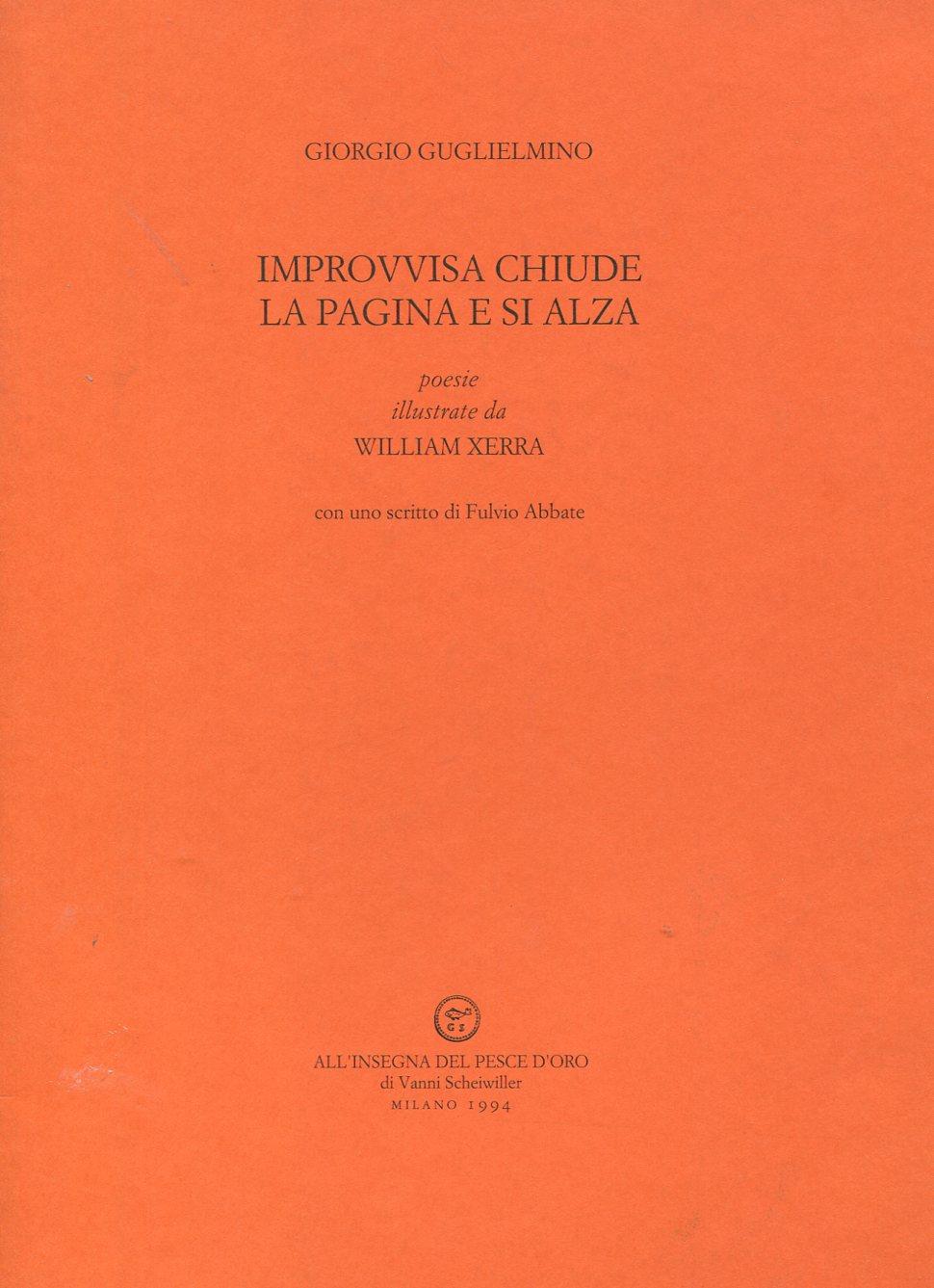 Improvvisa chiude la pagina e si alza