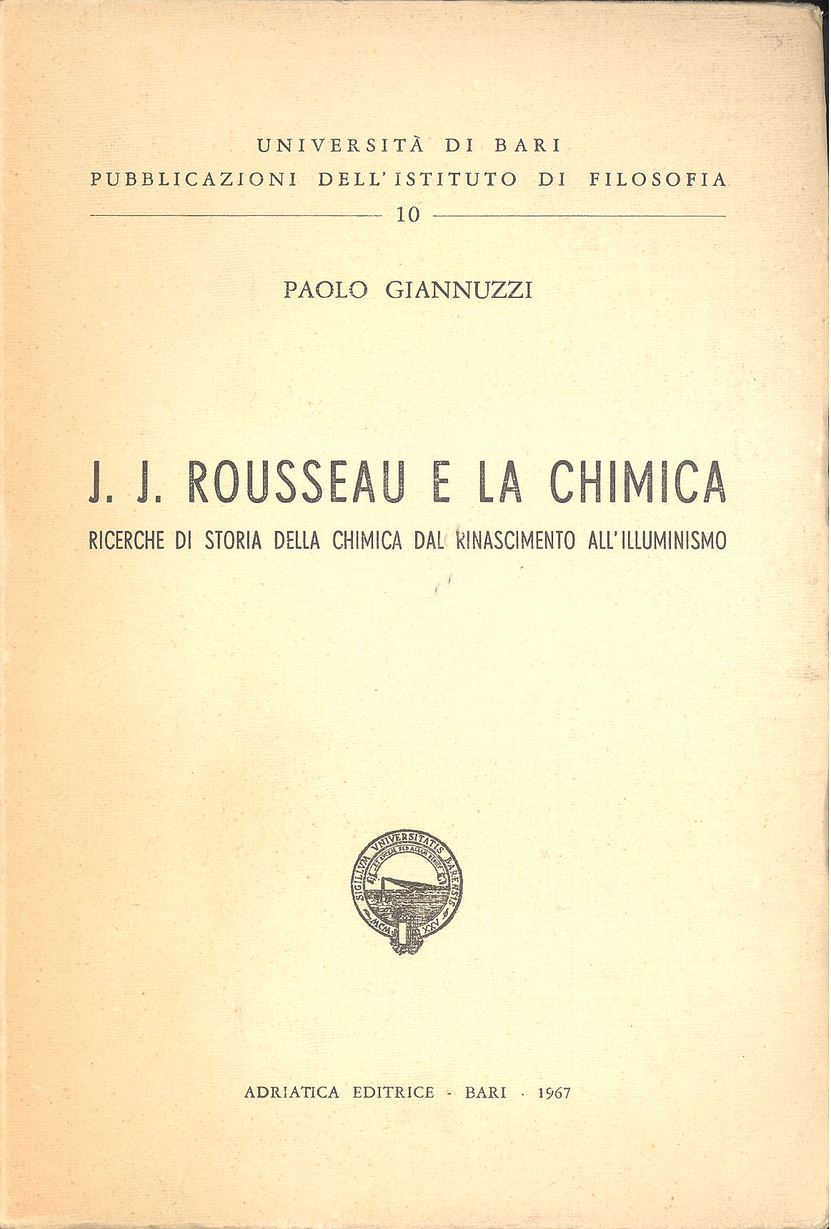 J.J. Rousseau e la chimica