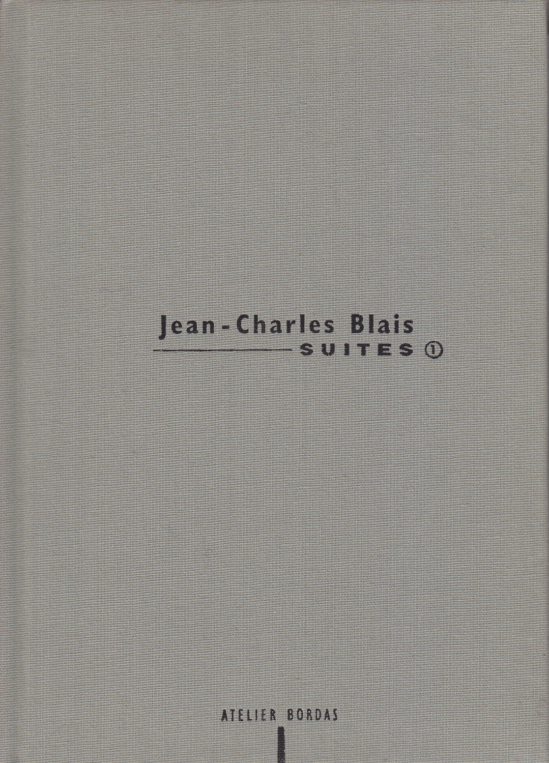 Jean-Charles Blais. Suites