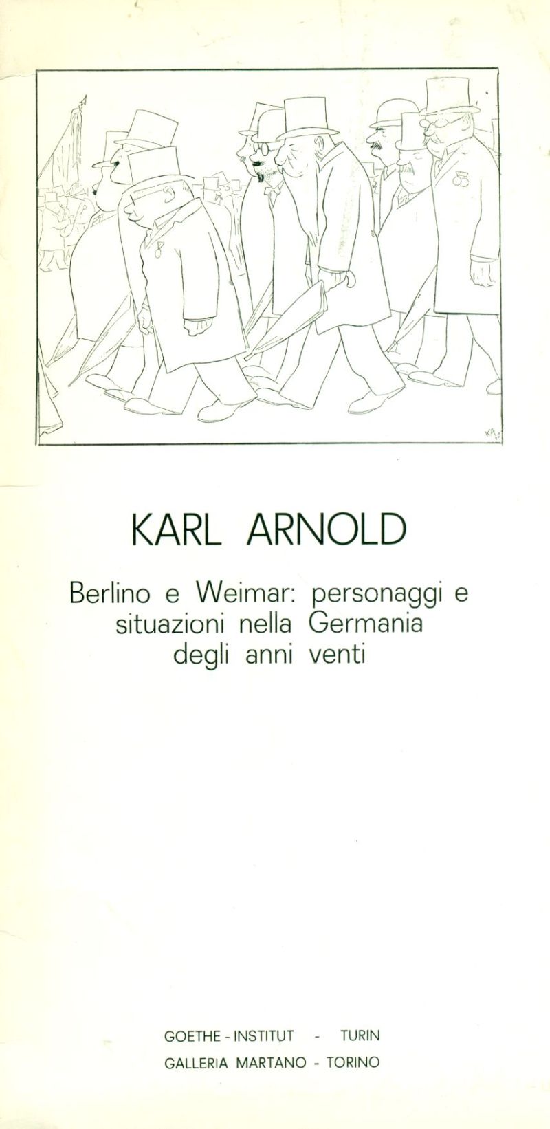 Karl Arnold. Berlino e Weimar: personaggi e situazioni nella Germania …