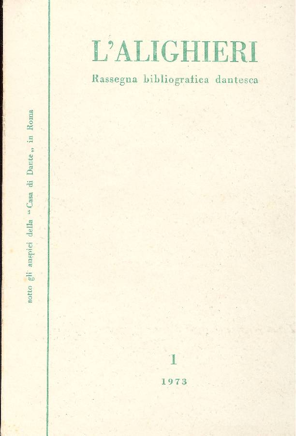 L'alighieri. Rassegna bibliografica dantesca fondata da Luigi Pietrobono