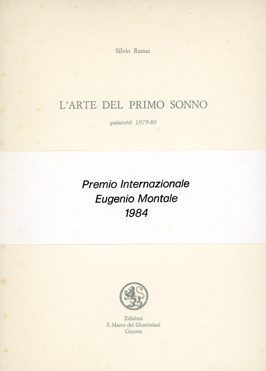 L'arte del primo sonno. Quintetti 1979-1980