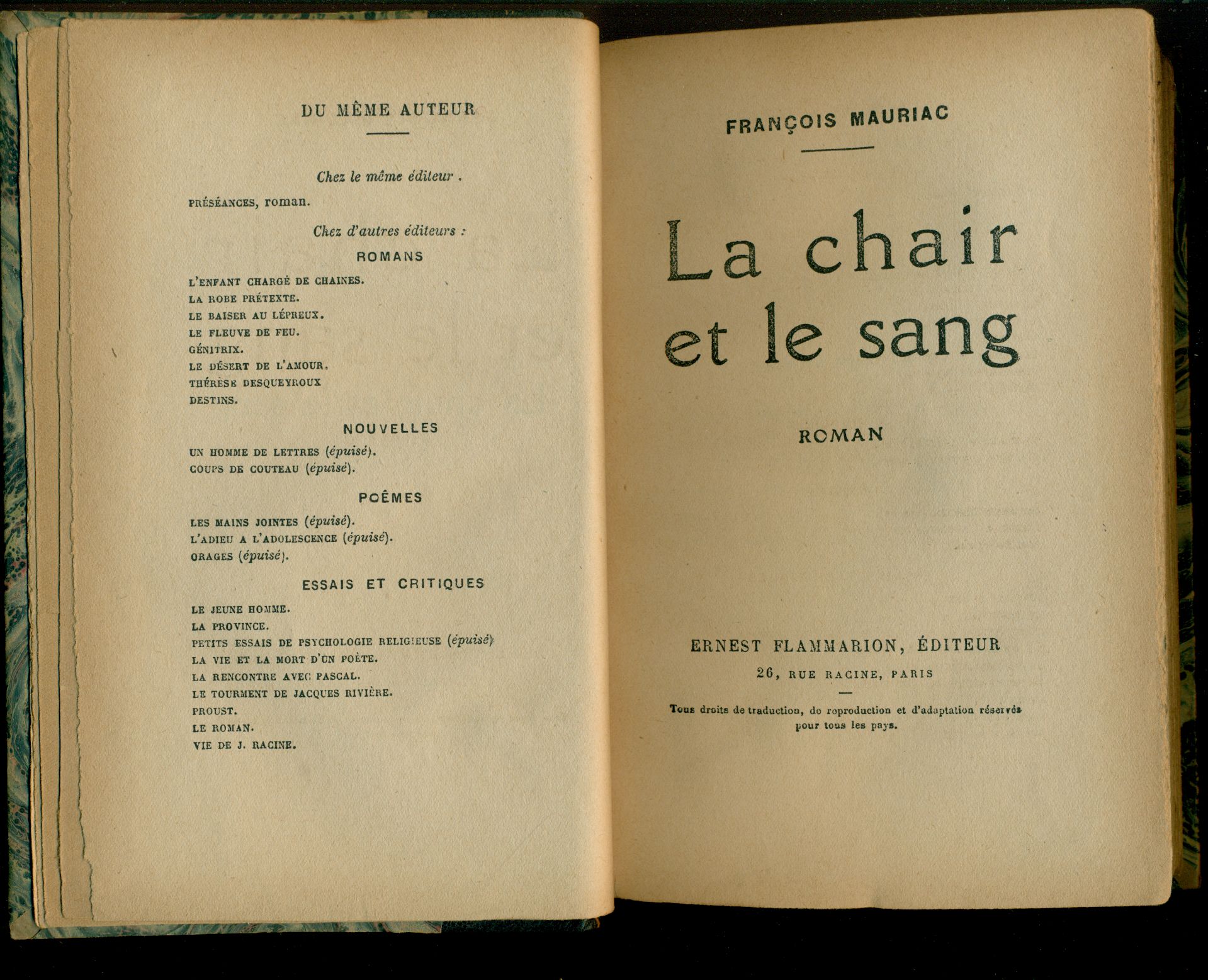 La chair et le sang