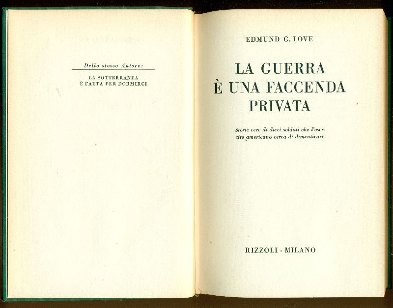 La guerra è una faccenda privata