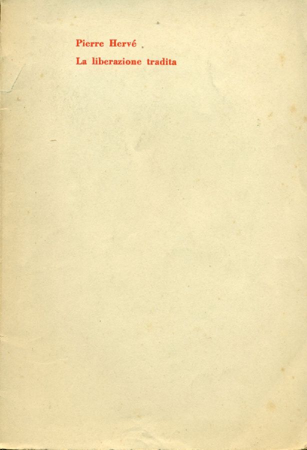 La liberazione tradita