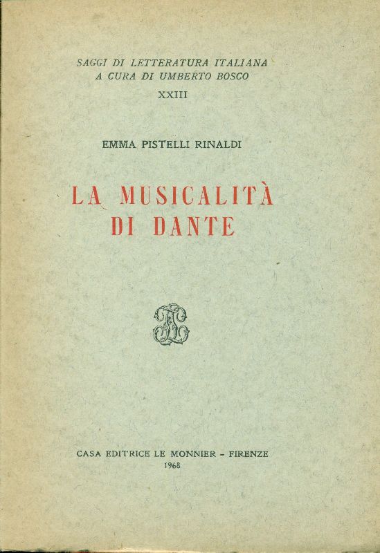 La musicalità di Dante