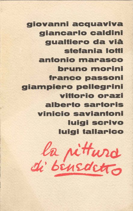 La pittura di Benedetto