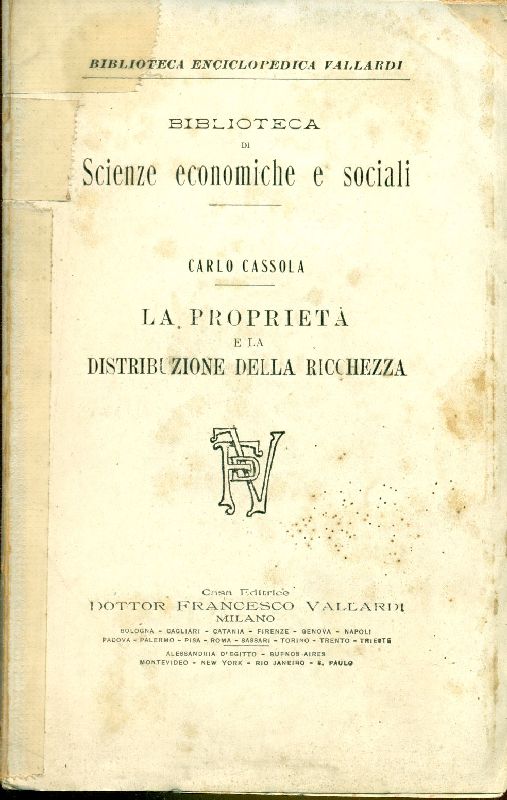 La proprietà e la distribuzione della ricchezza
