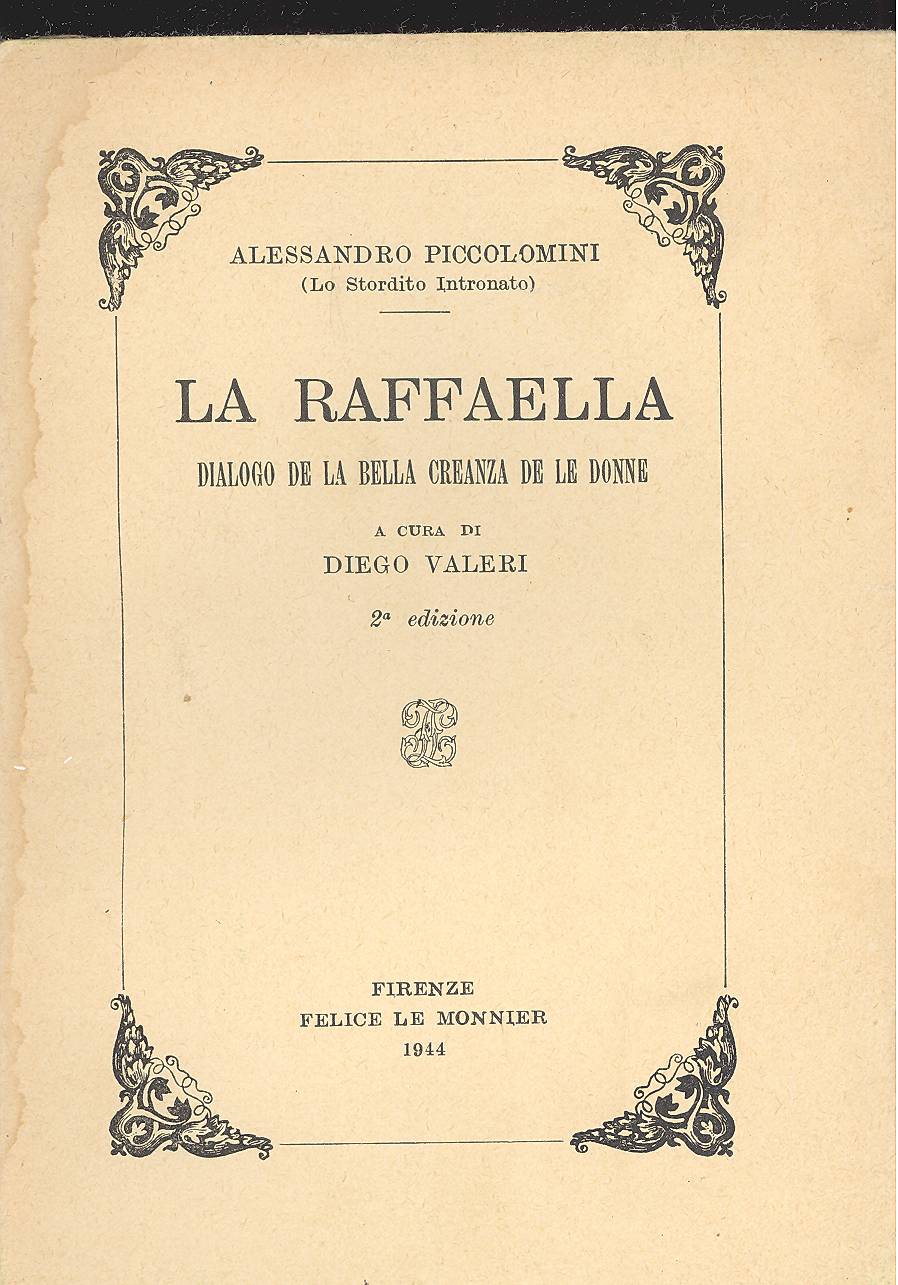 La Raffaella. Dialogo de la bella creanza de le donne