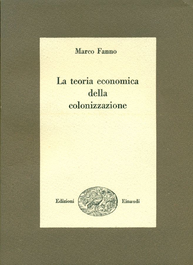 La teoria economica della colonizzazione